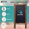 Better Office Products Magnetic A-Frame Chalkboard Sign, 20in. x 40in. Standing Easel, W/Chalk Marker/Chalk/Eraser, Black 00842 - alternate 2